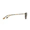 Burberry Eyewear House Check oversize-frame sunglasses - Neutrals
