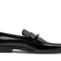 Burberry barbed-wire leather loafers - Black