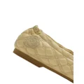 Burberry quilted leather ballerina shoes - Neutrals