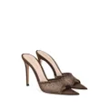 Gianvito Rossi Rania 105mm crystal-embellished mules - Brown