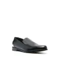 Alexander McQueen metal-heel leather loafers - Black