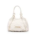 Love Moschino quilted tote bag - Neutrals
