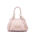 Love Moschino logo-patch tote bag - Pink