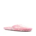 Versace jacquard cotton-blend slippers - Pink