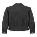 Saint Laurent zip-up leather bomber jacket - Black