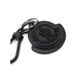 Moncler logo charm keyring - Black
