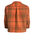 CHOCOOLATE plaid-check flannel shirt - Orange