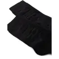 Versace logo-debossed socks - Black