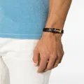TOM FORD T-lock interwoven-leather bracelet - Brown