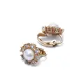 Christian Dior Pre-Owned faux-pearl clip-on earrings - Gold