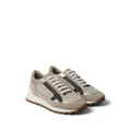 Brunello Cucinelli Monili-embellished panelled sneakers - Brown
