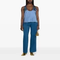 Tory Burch high-waisted tailored trousers - Blue