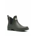 Barbour logo-patch ankle boots - Green