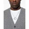 Jil Sander ring-pendant chain-link necklace - Silver