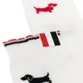 Thom Browne Hector-motif calf-length socks - White