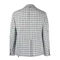 Thom Browne single-breasted check-pattern blazer - Grey