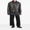 Balenciaga Cocoon leather jacket - Black