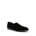 Dolce & Gabbana leather-sole velvet loafers - Black