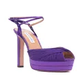 Aquazzura Bellini Beauty Plateau 135mm sandals - Purple