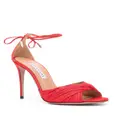 Aquazzura Bellini Beauty 105mm leather sandals - Red