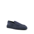 Giorgio Armani nubuck-leather loafers - Blue
