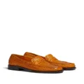 Marni interwoven-design leather loafers - Orange