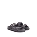 Jil Sander flat buckled leather sandals - Grey