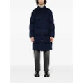 Kiton padded cashmere-blend coat - Blue