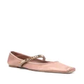 Tory Burch Crystal Ballet ballerina shoes - Pink
