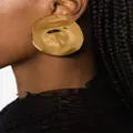 Alexander McQueen Beam dented circular earrings - Gold