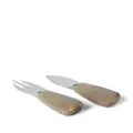 Brunello Cucinelli stainless steel cheese cutlery (set of 2) - Brown