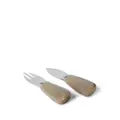 Brunello Cucinelli stainless steel cheese cutlery (set of 2) - Brown