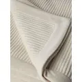 Brunello Cucinelli rib-knit cashmere blanket - Neutrals