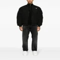 Calvin Klein Jeans logo-patch padded bomber jacket - Black