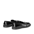 Jimmy Choo Addie pearl-embellished leather loafers - Black