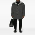 Kiton button-up hooded jacket - Grey