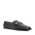 Tod's buckle-detailed leather loafers - Black