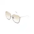 Linda Farrow Camry oversize-frame sunglasses - Silver