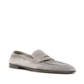 Brunello Cucinelli suede penny-slot loafers - Grey