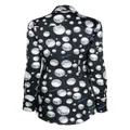 Fiorucci disco-ball print long-sleeve shirt - Black