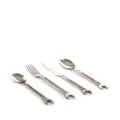 Seletti Machine Collection slogan-engraved cutlery (set of four) - Silver