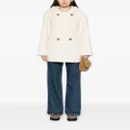 b+ab faux-fur double-breasted jacket - White