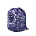ETRO floral-print drawstring clutch bag - Blue
