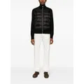 TOM FORD padded-panel knitted jacket - Black