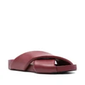 Jil Sander crossover leather sandals - Red