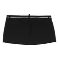 Dsquared2 Icon Zipped mini skirt - Black