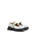 Marni buckle-fastening leather loafers - White
