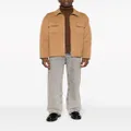 SANDRO wool-blend shirt jacket - Brown