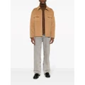 SANDRO wool-blend shirt jacket - Brown