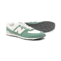 New Balance Kids 574 panelled sneakers - Green